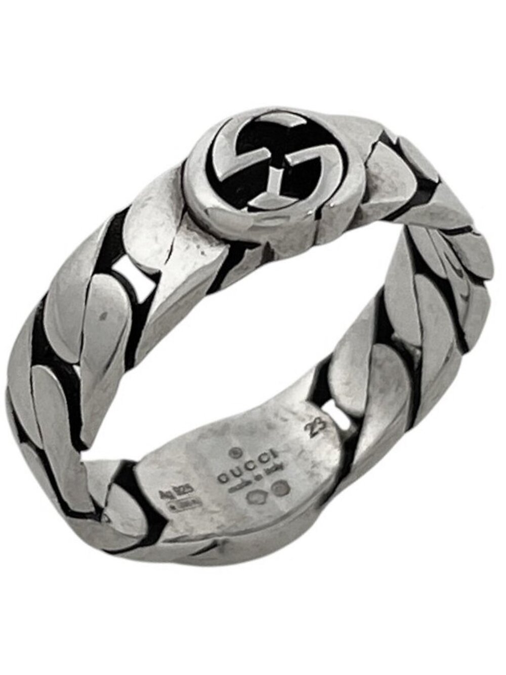 Gucci Ring Interlocking G 925 Sterling Silver